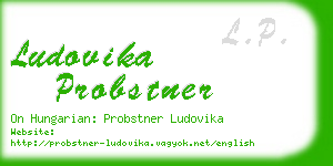 ludovika probstner business card